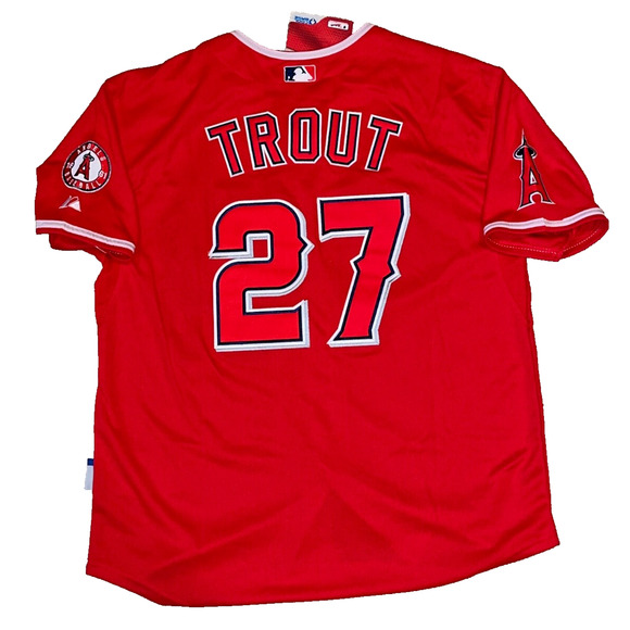 Mike Trout Los Angeles Angels Rookie Year Jersey Sz. 50 Large Majestic Deadstock - Picture 5 of 16
